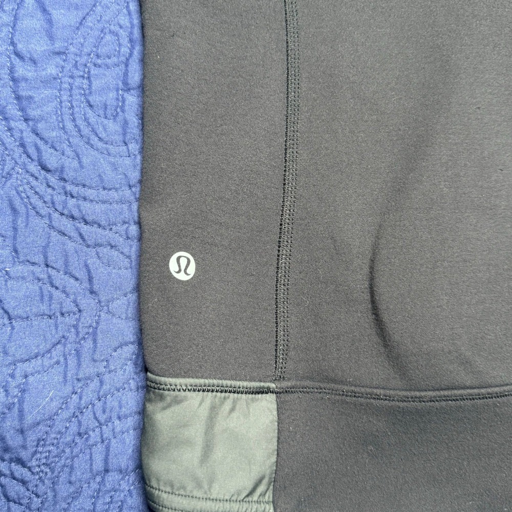 Lululemon‎ Kanto Catch Me Hooded Vest Jacket Women's 6 Black Gray Zip Pockets - Picture 5 of 8